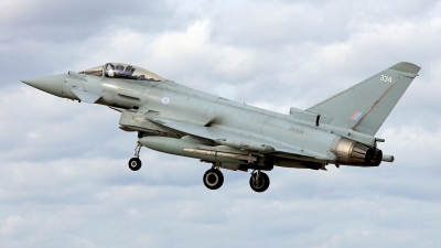 Photo ID 273476 by Carl Brent. UK Air Force Eurofighter Typhoon FGR4, ZK334