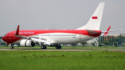 Photo ID 278781 by Eduardo Purba. Indonesia Air Force Boeing 737 800 BBJ2, A 001