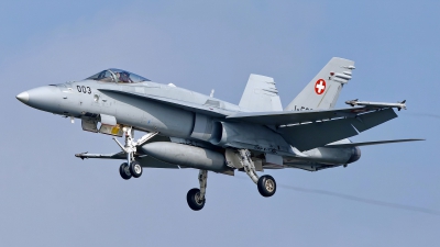 Photo ID 280909 by Rainer Mueller. Switzerland Air Force McDonnell Douglas F A 18C Hornet, J 5003