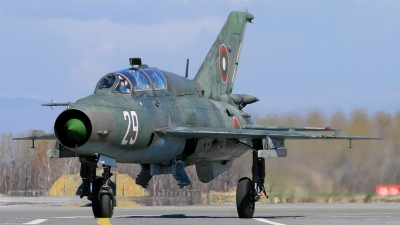 Photo ID 30976 by Anton Balakchiev. Bulgaria Air Force Mikoyan Gurevich MiG 21UM, 29