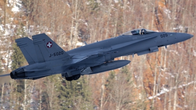 Photo ID 31026 by Sven Zimmermann. Switzerland Air Force McDonnell Douglas F A 18C Hornet, J 5020