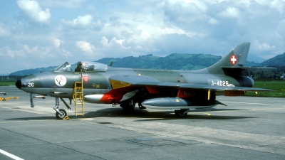 Photo ID 32489 by Joop de Groot. Switzerland Air Force Hawker Hunter F58, J 4026