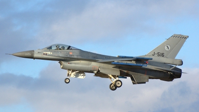 Photo ID 32592 by Günther Feniuk. Netherlands Air Force General Dynamics F 16AM Fighting Falcon, J 516