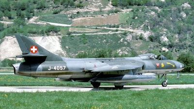 Photo ID 33618 by Joop de Groot. Switzerland Air Force Hawker Hunter F58, J 4057