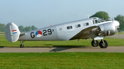 Photo ID 34319 by Bart Hoekstra. Private Stichting Koninklijke Luchtmacht Historische Vlucht Beech Expeditor 3NMT D18S, PH KHV