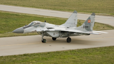 Photo ID 35175 by Rudolf Chocholacek. Slovakia Air Force Mikoyan Gurevich MiG 29AS, 3709