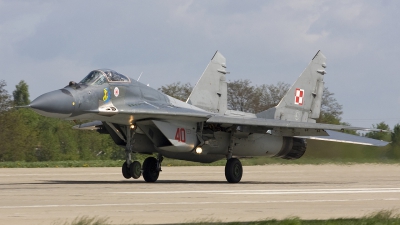 Photo ID 39030 by Chris Lofting. Poland Air Force Mikoyan Gurevich MiG 29A 9 12A, 40