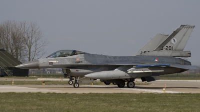 Photo ID 39483 by Bert van Wijk. Netherlands Air Force General Dynamics F 16AM Fighting Falcon, J 201