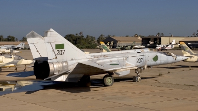 Photo ID 40465 by Chris Lofting. Libya Air Force Mikoyan Gurevich MiG 25PU, 207