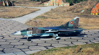 Photo ID 40691 by Alexander Mladenov. Bulgaria Air Force Mikoyan Gurevich MiG 23MLA, 872