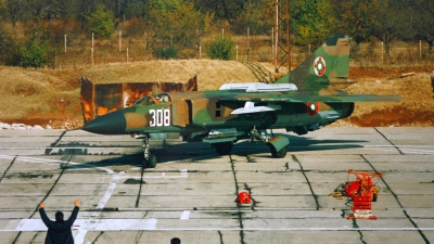 Photo ID 41923 by Alexander Mladenov. Bulgaria Air Force Mikoyan Gurevich MIG 23MLD, 308