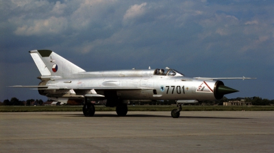 Photo ID 43841 by Alex Staruszkiewicz. Czech Republic Air Force Mikoyan Gurevich MiG 21MF, 7701