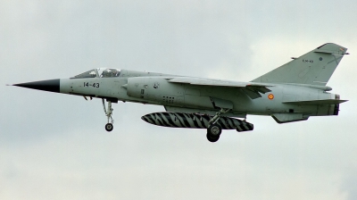 Photo ID 44466 by Arie van Groen. Spain Air Force Dassault Mirage F1CE, C 14 43