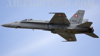 Photo ID 5572 by Ian Woodcock. Switzerland Air Force McDonnell Douglas F A 18C Hornet, J 5016