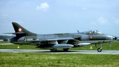 Photo ID 45218 by Joop de Groot. Switzerland Air Force Hawker Hunter F58, J 4019