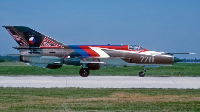Photo ID 47354 by Eric Tammer. Czech Republic Air Force Mikoyan Gurevich MiG 21MF, 7711