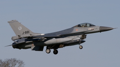 Photo ID 47908 by Bert van Wijk. Netherlands Air Force General Dynamics F 16AM Fighting Falcon, J 881