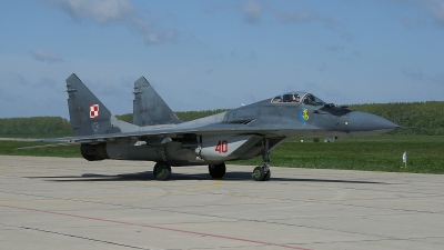 Photo ID 49350 by E de Wissel. Poland Air Force Mikoyan Gurevich MiG 29A 9 12A, 40