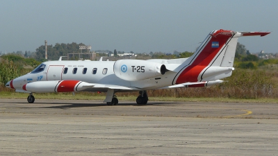 Photo ID 52238 by Martin Kubo. Argentina Air Force Learjet 35A, T 25