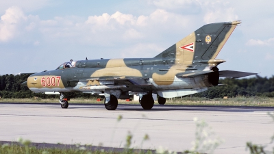 Photo ID 52583 by Carl Brent. Hungary Air Force Mikoyan Gurevich MiG 21bis SAU, 6007