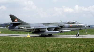 Photo ID 54111 by Joop de Groot. Switzerland Air Force Hawker Hunter F58, J 4015