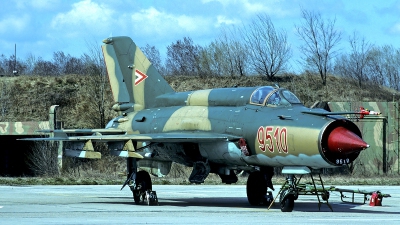 Photo ID 54879 by Carl Brent. Hungary Air Force Mikoyan Gurevich MiG 21MF, 9510