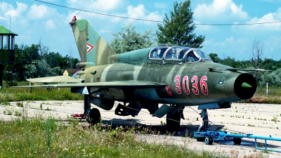 Photo ID 55168 by Carl Brent. Hungary Air Force Mikoyan Gurevich MiG 21UM, 3036