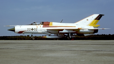 Photo ID 55851 by Carl Brent. Germany Air Force Mikoyan Gurevich MiG 21SPS, 22 02