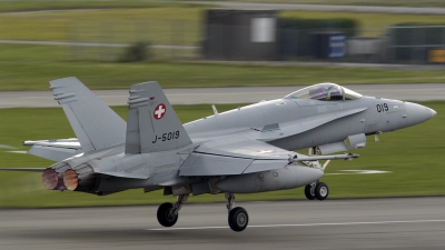 Photo ID 57758 by Sven Zimmermann. Switzerland Air Force McDonnell Douglas F A 18C Hornet, J 5019