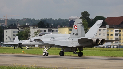Photo ID 61294 by Andreas Weber. Switzerland Air Force McDonnell Douglas F A 18C Hornet, J 5023