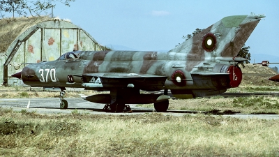 Photo ID 62525 by Carl Brent. Bulgaria Air Force Mikoyan Gurevich MiG 21bis SAU, 370