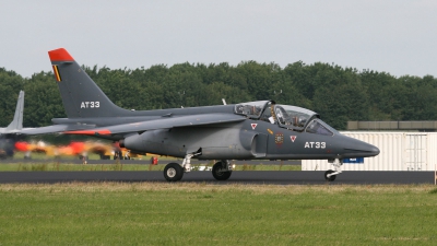 Photo ID 62121 by Niels Roman / VORTEX-images. Belgium Air Force Dassault Dornier Alpha Jet 1B, AT33