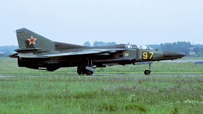 Photo ID 63553 by Carl Brent. Russia Air Force Mikoyan Gurevich MiG 23UB,  