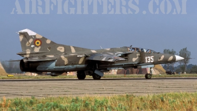 Photo ID 8508 by Chris Lofting. Romania Air Force Mikoyan Gurevich MiG 23UB, 135