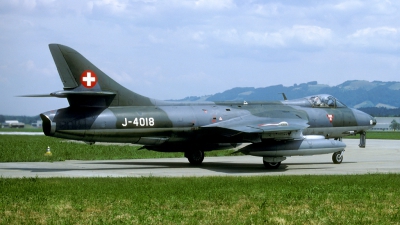 Photo ID 71797 by Joop de Groot. Switzerland Air Force Hawker Hunter F58, J 4018