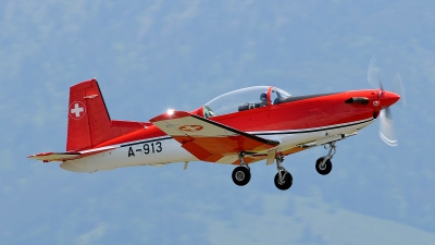 Photo ID 74314 by Martin Thoeni - Powerplanes. Switzerland Air Force Pilatus NCPC 7 Turbo Trainer, A 913