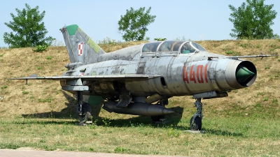 Photo ID 79389 by Carl Brent. Poland Air Force Mikoyan Gurevich MiG 21US, 4401