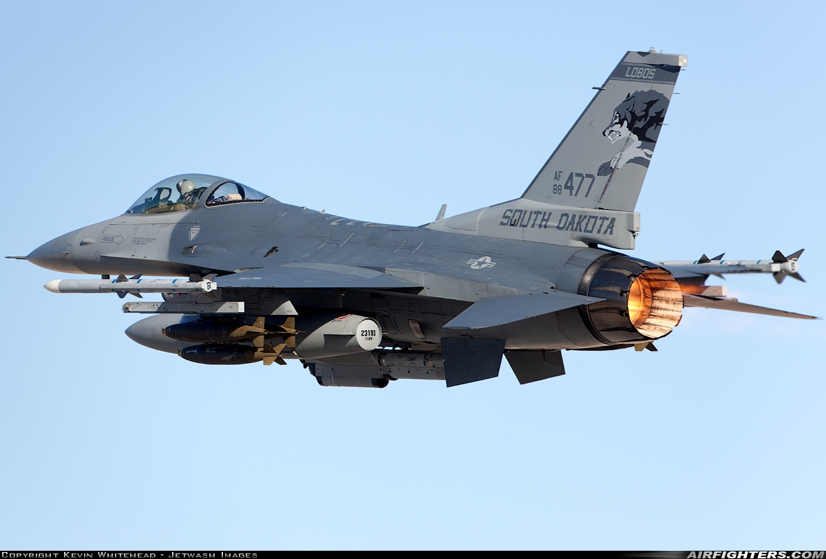 F-16C Taking off from Nellis Air Force Base