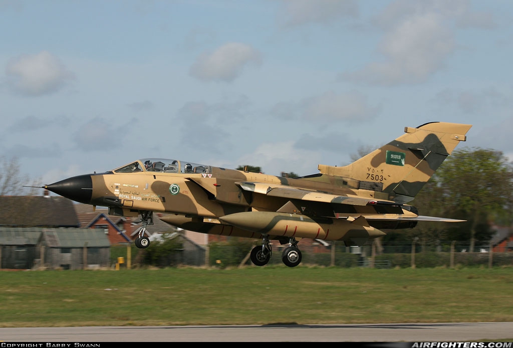 Photo ID 16844 by Barry Swann. Saudi Arabia Air Force Panavia Tornado IDS T, 7503
