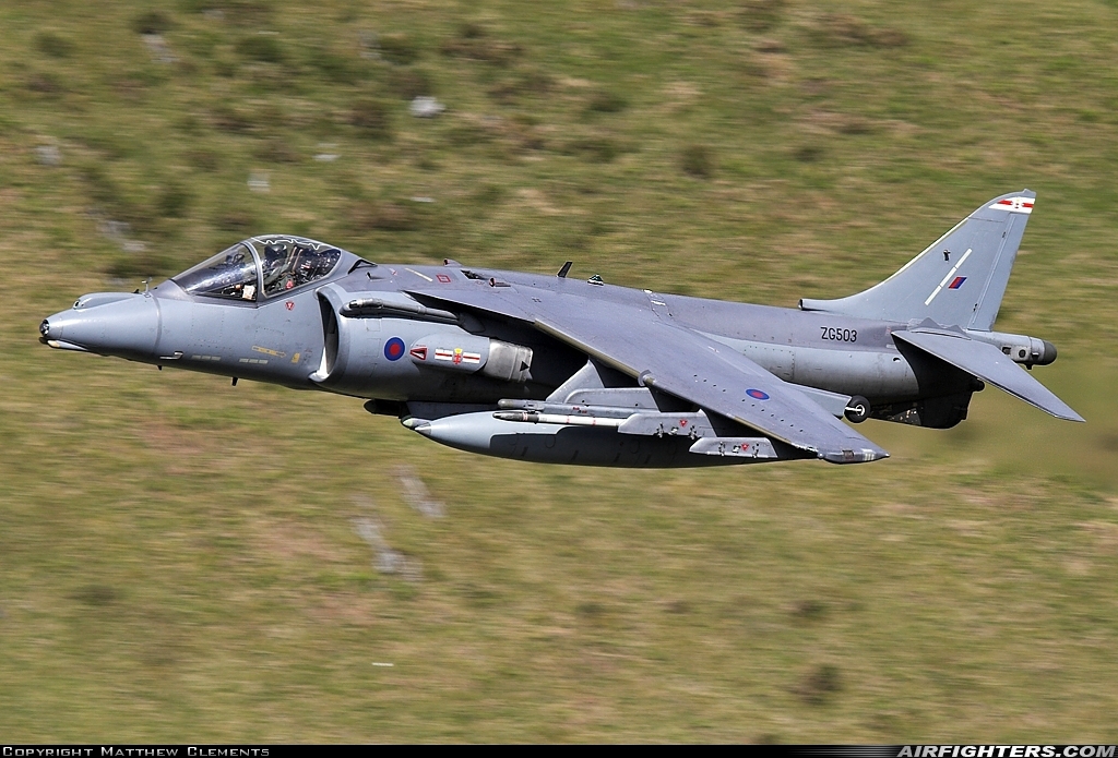 Photo ID 2462 by Matthew Clements. UK Air Force British Aerospace Harrier GR 9, ZG503