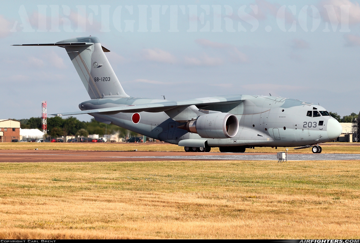 Photo ID 212966 by Carl Brent. Japan Air Force Kawasaki C 2, 68 1203