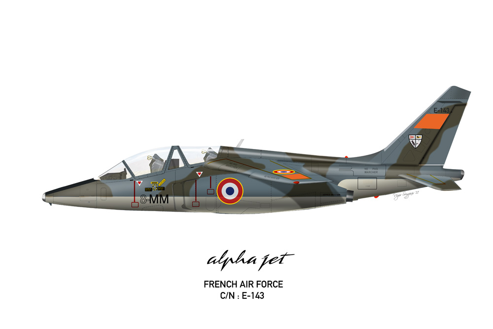 Alpha Jet French Air Force 8-MM