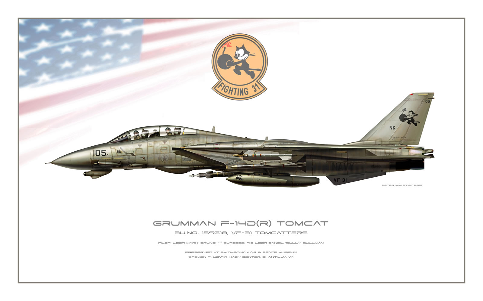 VF-31 Tomcatters at Smithsonian F-14D Tomcat Profile