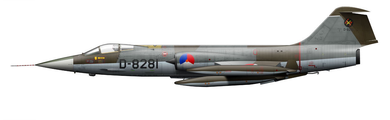profile of F-104 Starfighter, D-8281