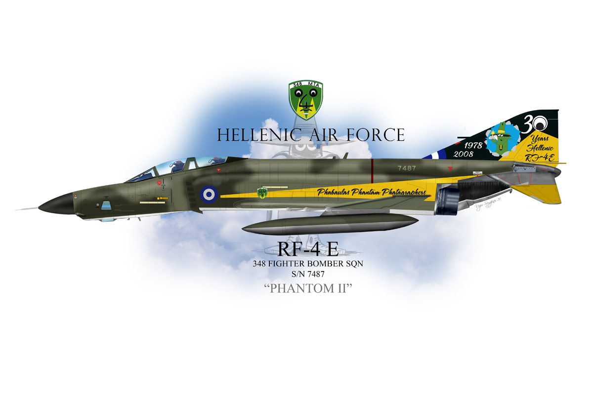 Greek Air Force Special Scheme RF-4E Phantom II Profile