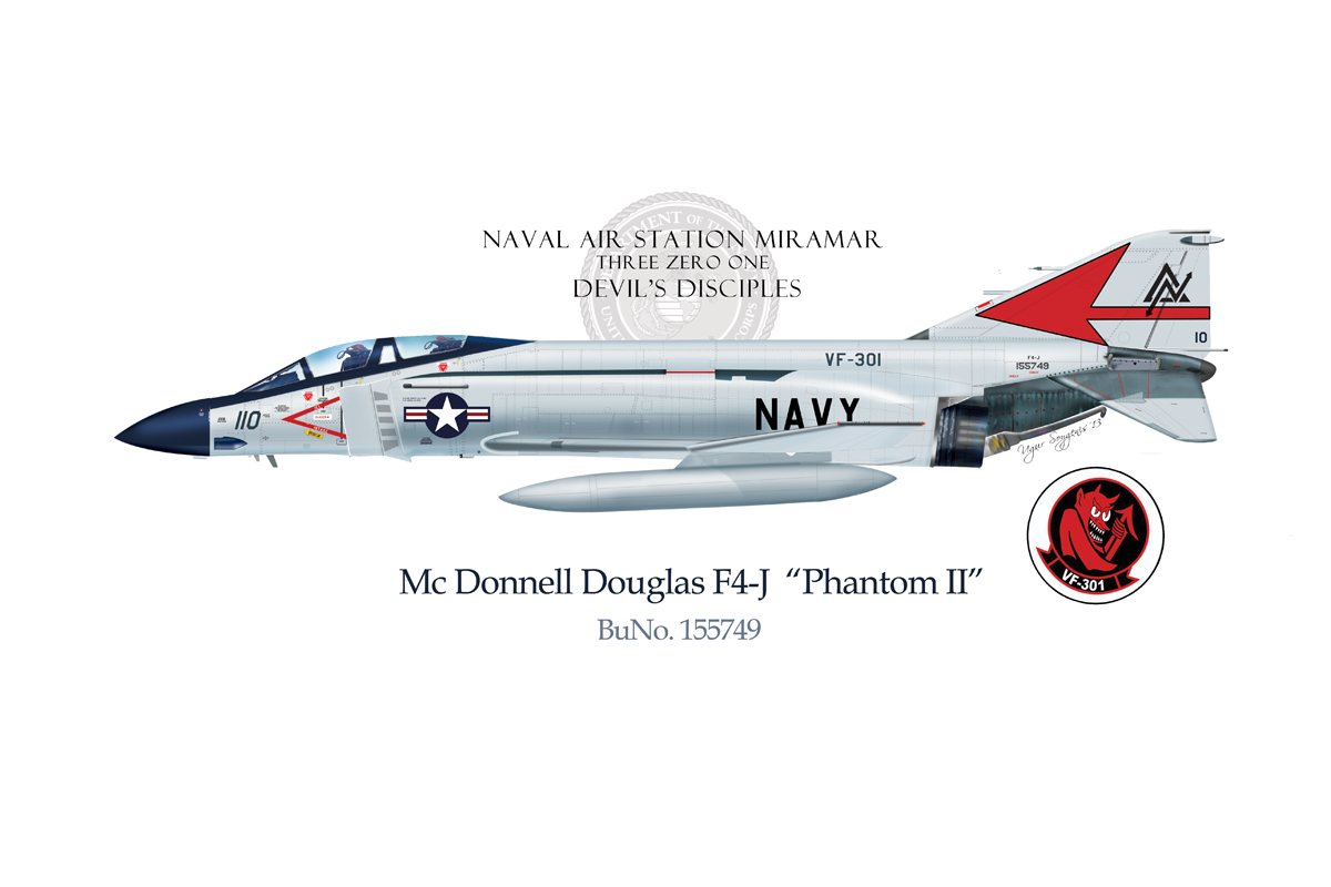 USN F-4J Phantom II Profile