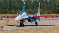 Photo ID 140380 by Gyula Rácz. Russia Air Force Sukhoi Su 27UB, 24 BLUE