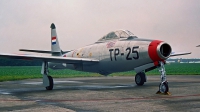 Photo ID 169587 by Peter Terlouw. Netherlands Air Force Republic F 84E Thunderjet, K 6