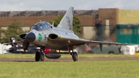 Photo ID 198884 by Tom Gibbons. Private Swedish Air Force Historic Flight Saab Sk35C Draken, SE DXP