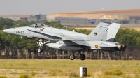 Photo ID 200673 by Ruben Galindo. Spain Air Force McDonnell Douglas F A 18A Hornet, C 15 79